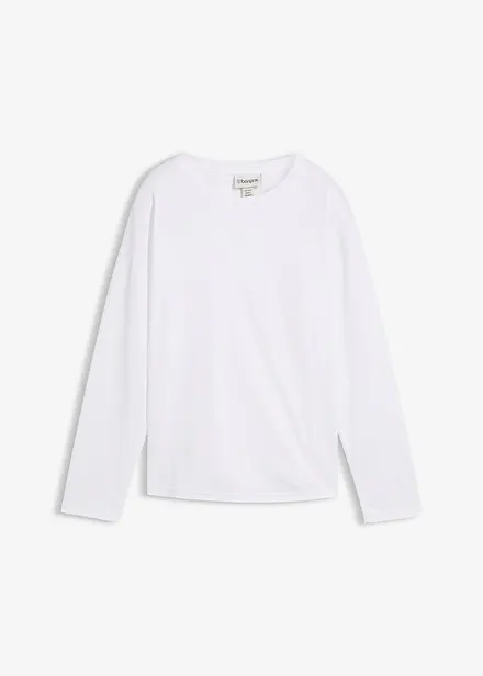 Maglia a maniche lunghe in misto seta