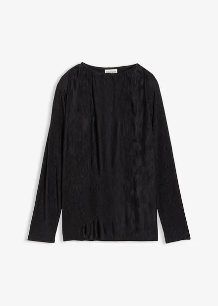 Maglia a maniche lunghe con effetto strutturato