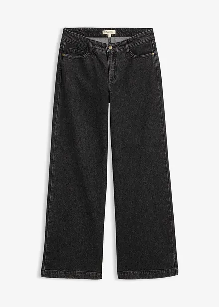 Jeans wide leg extra lunghi, vita media