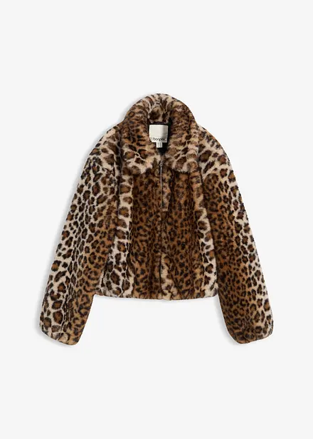 Pelliccia sintetica corta oversize