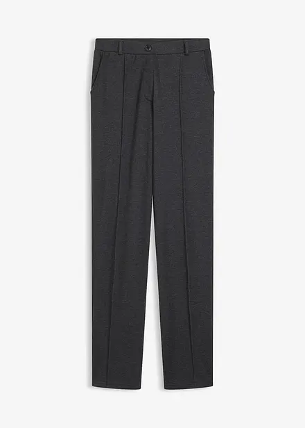 Pantaloni in jersey di cotone con piega cucita