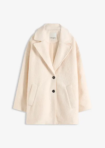Cappotto bouclé corto, oversized