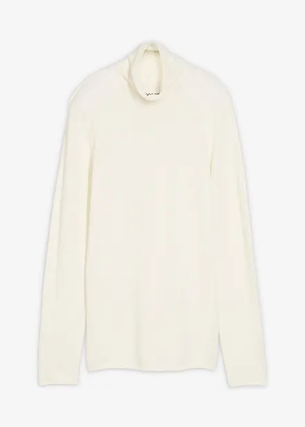 Maglione a collo alto in misto cachemire morbido