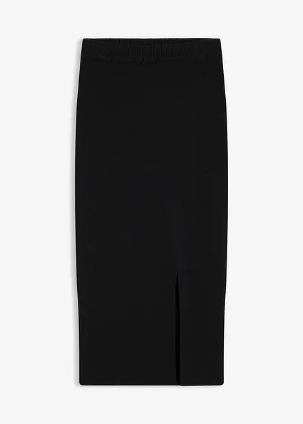 Gonna in filato fine di misto viscosa morbido