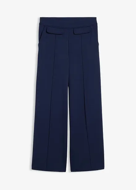 Pantaloni bootcut in misto viscosa leggermente lucido