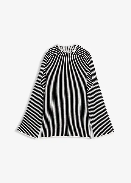 Maglione accollato in misto viscosa