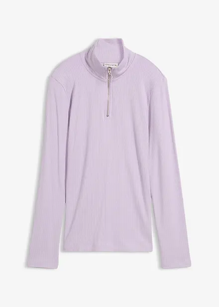 Maglia a costine in misto viscosa morbido