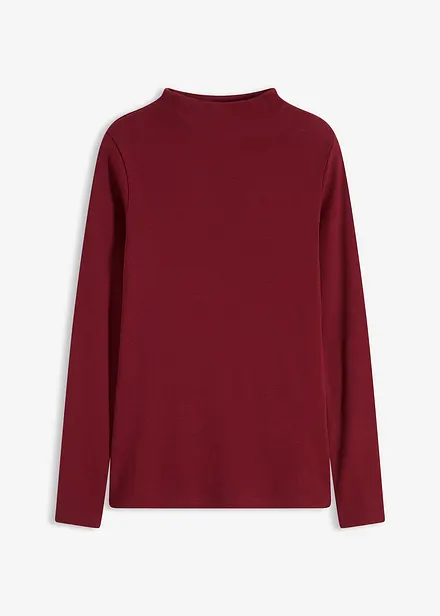 Maglia a costine a maniche lunghe