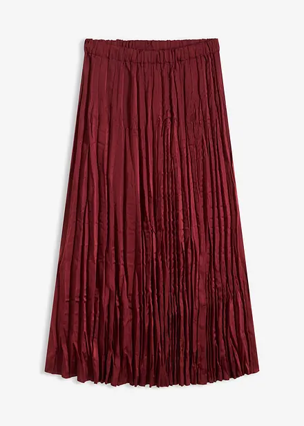 Gonna in satin stropicciato