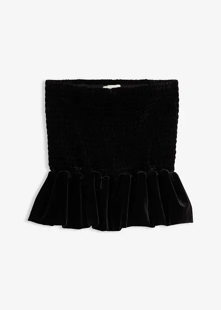 Gonna a palloncino in morbido velluto