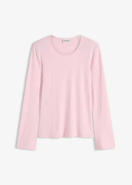 Maglia a maniche lunghe a costine