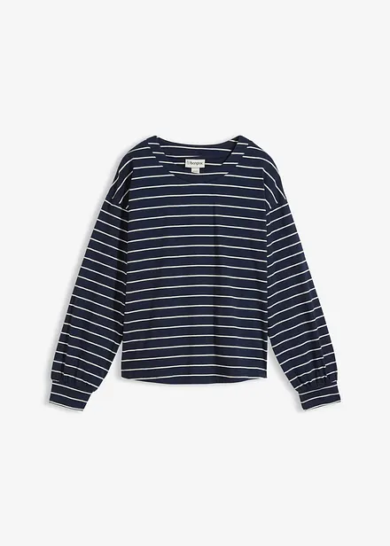 Maglia a maniche lunghe in puro cotone biologico