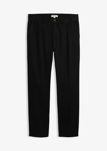 Pantaloni regular fit in twill di puro cotone, straight