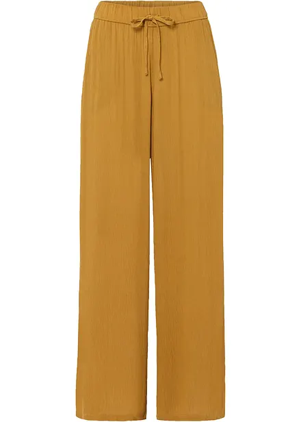 Pantaloni larghi in viscosa fluente