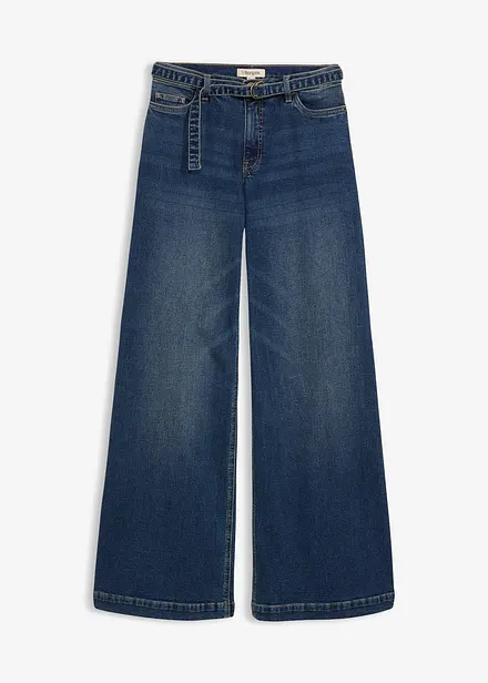 Jeans wide leg lunghi, vita media