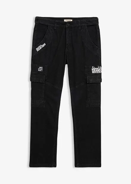 Jeans elasticizzati con cinta comoda relaxed fit, straight