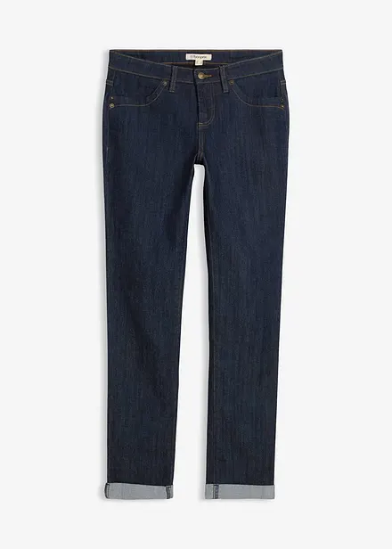 Jeans elasticizzati straight, vita media