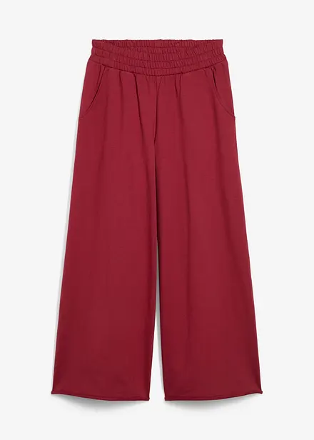 Pantaloni 7/8 in felpa di cotone biologico