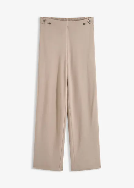 Pantaloni in jersey con traversina decorativa