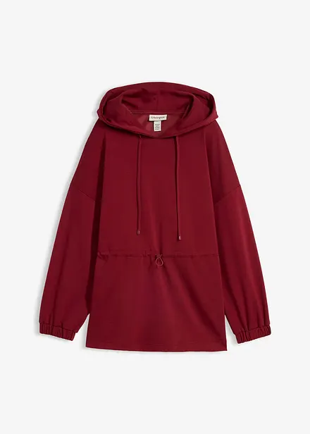 Felpa lunga in morbido tessuto effetto neoprene