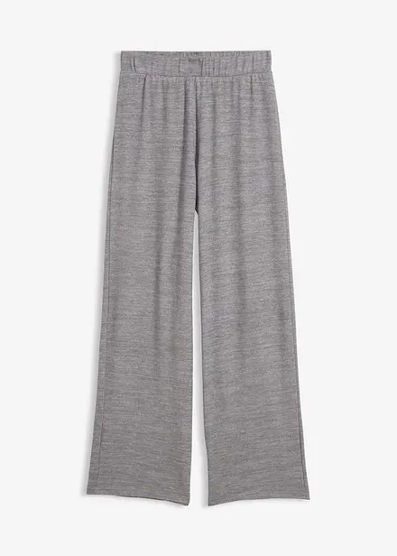 Pantaloni in jersey effetto maglia