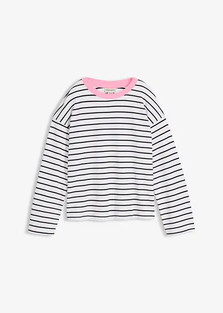 Maglia a maniche lunghe in puro cotone biologico