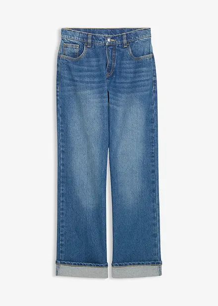 Jeans wide leg, vita bassa