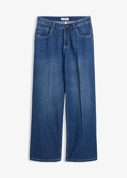 Jeans wide leg, vita media
