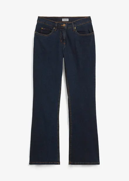 Jeans bootcut elasticizzati, vita alta