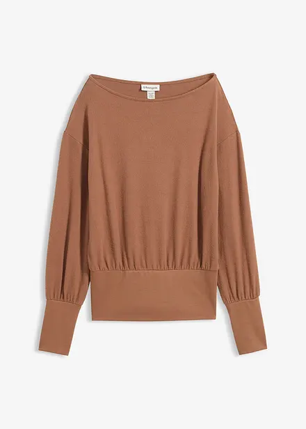 Maglia a maniche lunghe in misto viscosa morbido