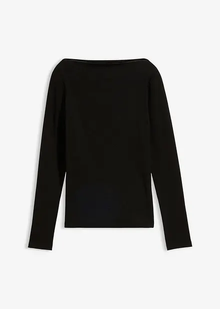 Maglia aderente a costine