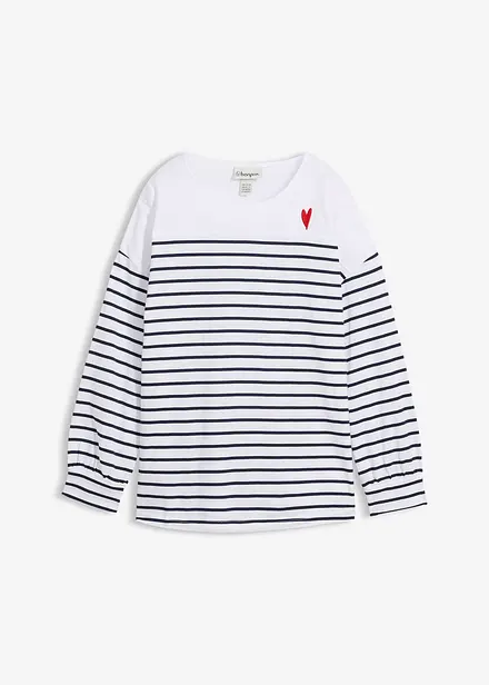 Maglia a maniche lunghe in puro cotone biologico