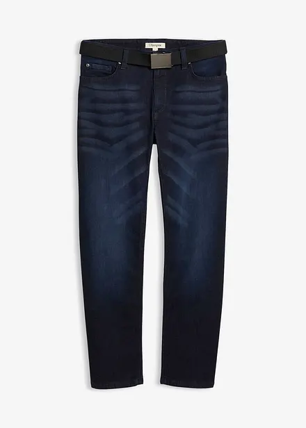 Jeans elasticizzati straight regular fit con cintura