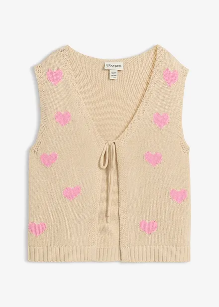 Gilet in maglia di misto cotone