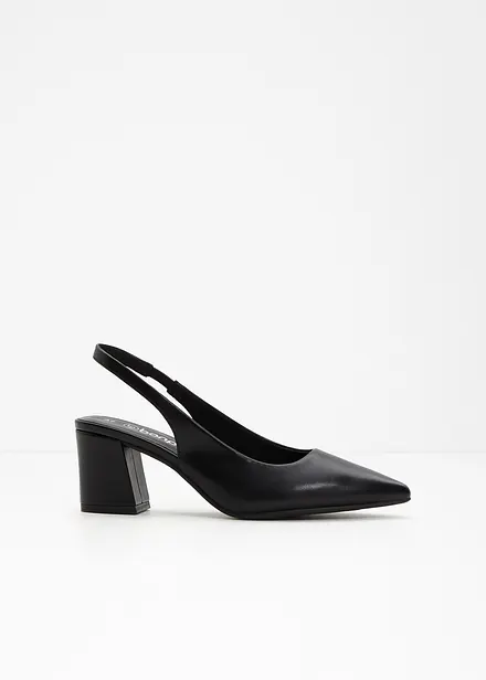 D&eacute;collet&eacute; slingback con tacco a blocco