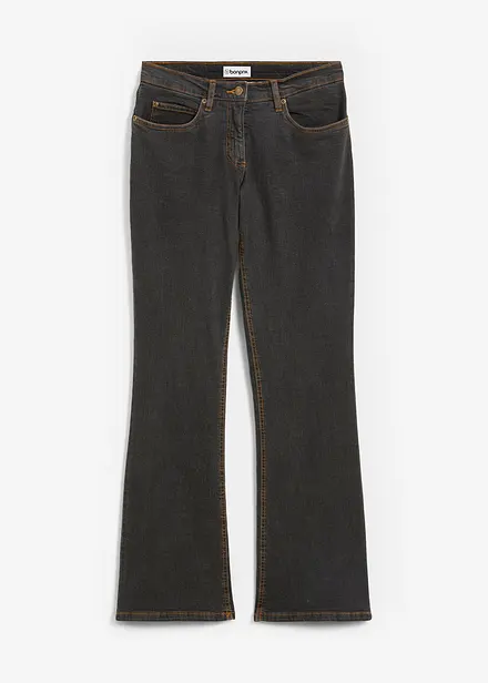Jeans bootcut elasticizzati, vita alta