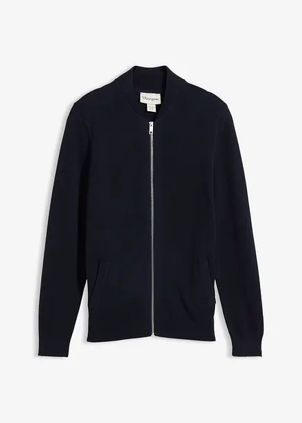 Cardigan con cotone riciclato