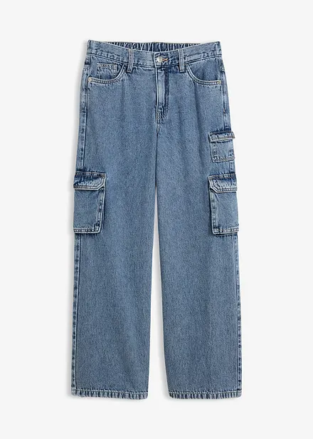 Jeans wide leg, vita media