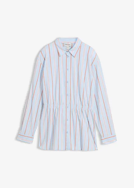 Camicia in popeline di cotone elasticizzato