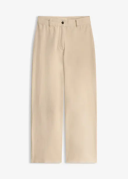 Pantaloni in twill di puro cotone