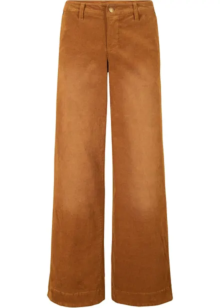 Pantaloni larghi in velluto a coste di misto cotone