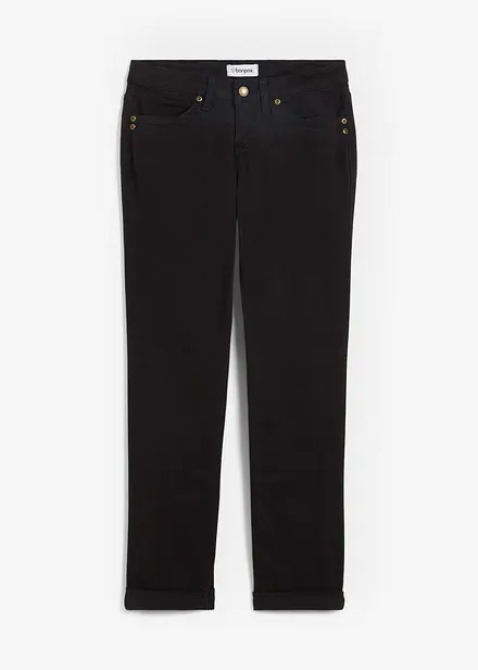 Jeans elasticizzati straight, vita alta