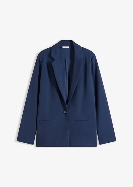 Blazer in jersey cr&ecirc;pe