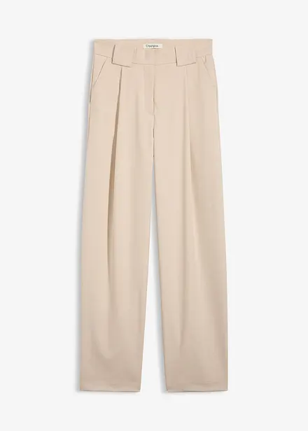 Pantaloni barrel a vita alta