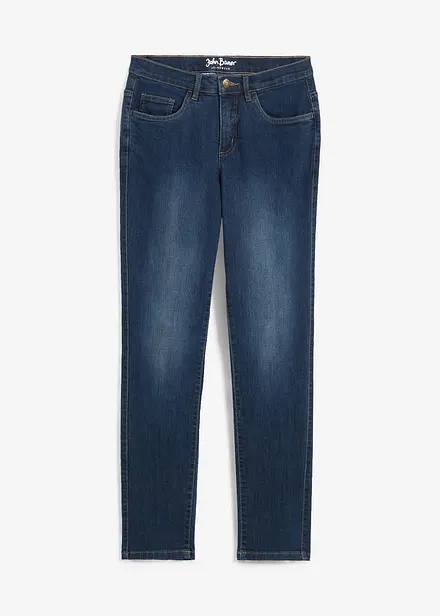 Jeans elasticizzati straight, vita media