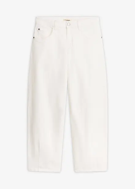 Pantaloni in twill di misto cotone elasticizzato