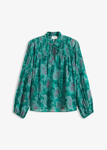 Tunica di chiffon con fantasia paisley