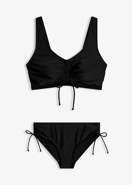 Bikini a bustier con laccetti (set 2 pezzi)