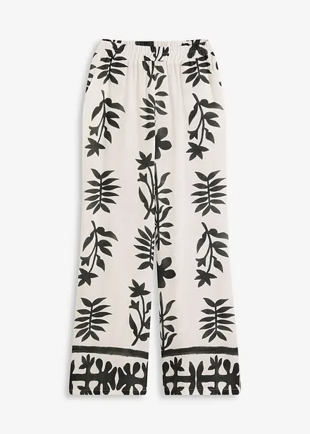 Pantaloni fantasia in viscosa fluida