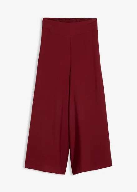Pantaloni culotte in misto viscosa
